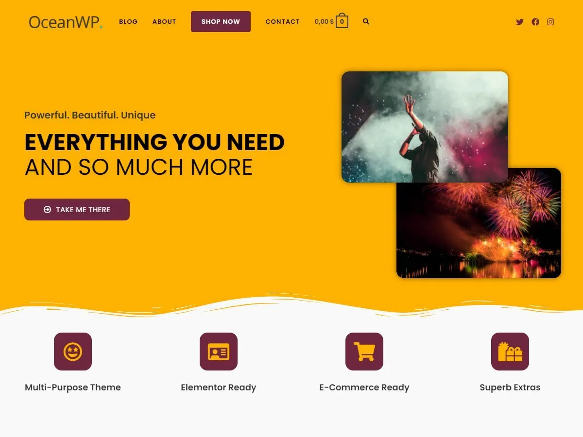OceanWP : thème WordPress optimisé et prêt pour le e-commerce