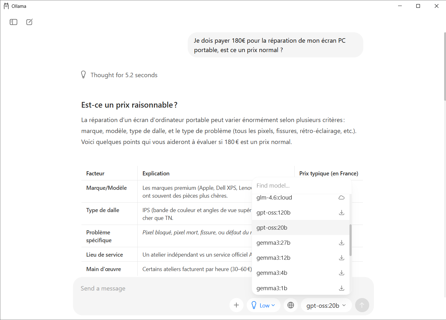 usar ChatGPT-OSS en Windows
