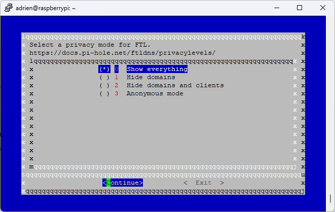 confidentialité pi-hole sur linux