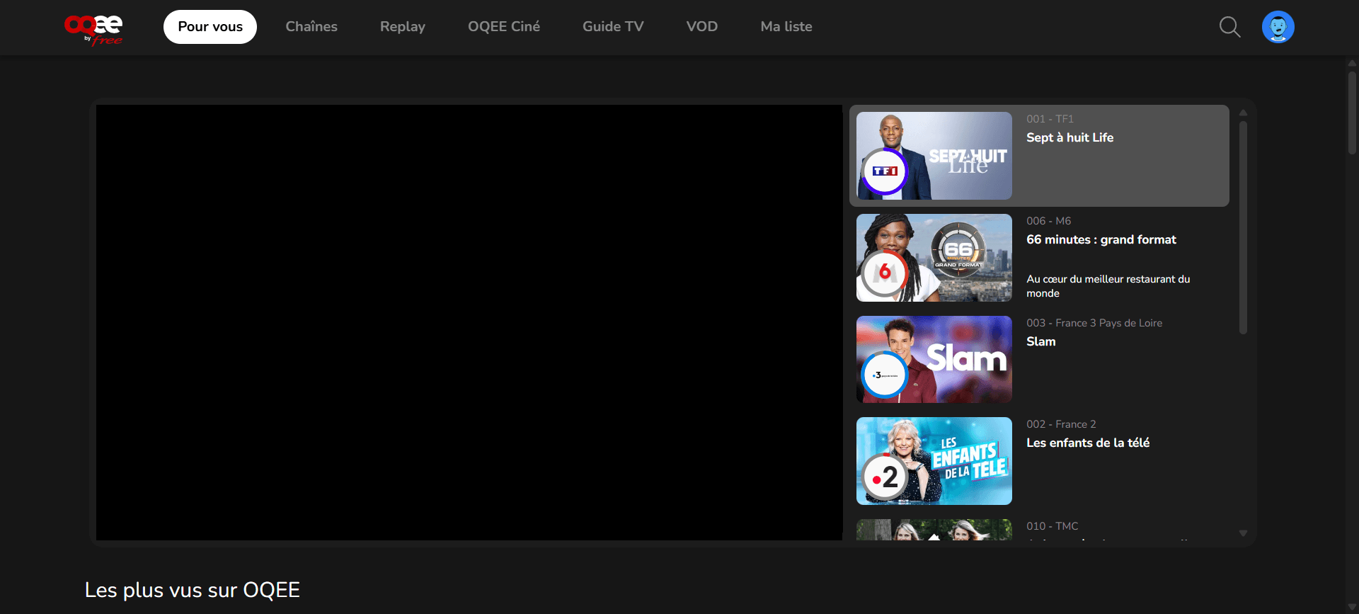 Free OQEE : regarder la TV en direct gratuitement sur PC et mobile