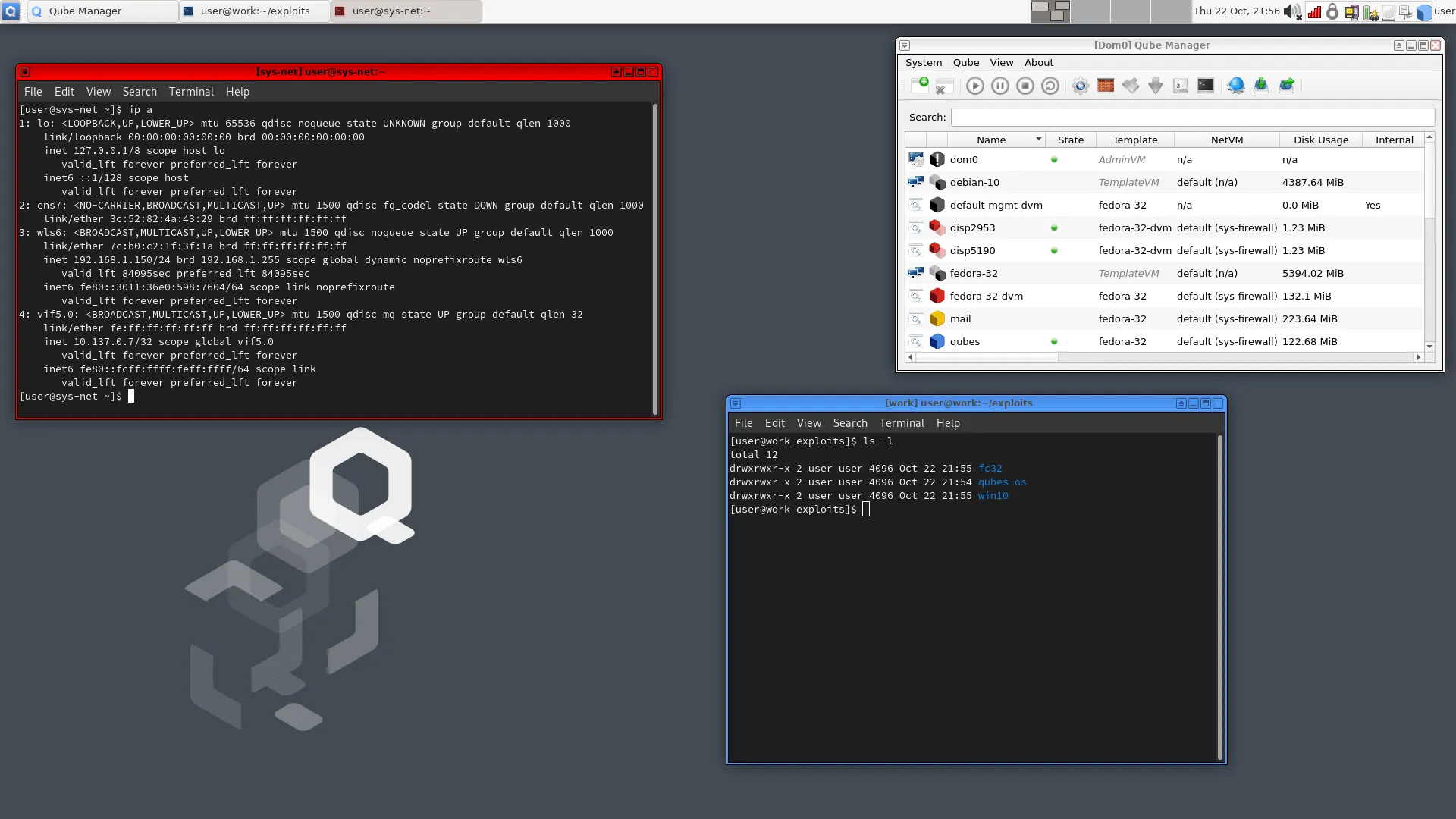 qube os manager interface