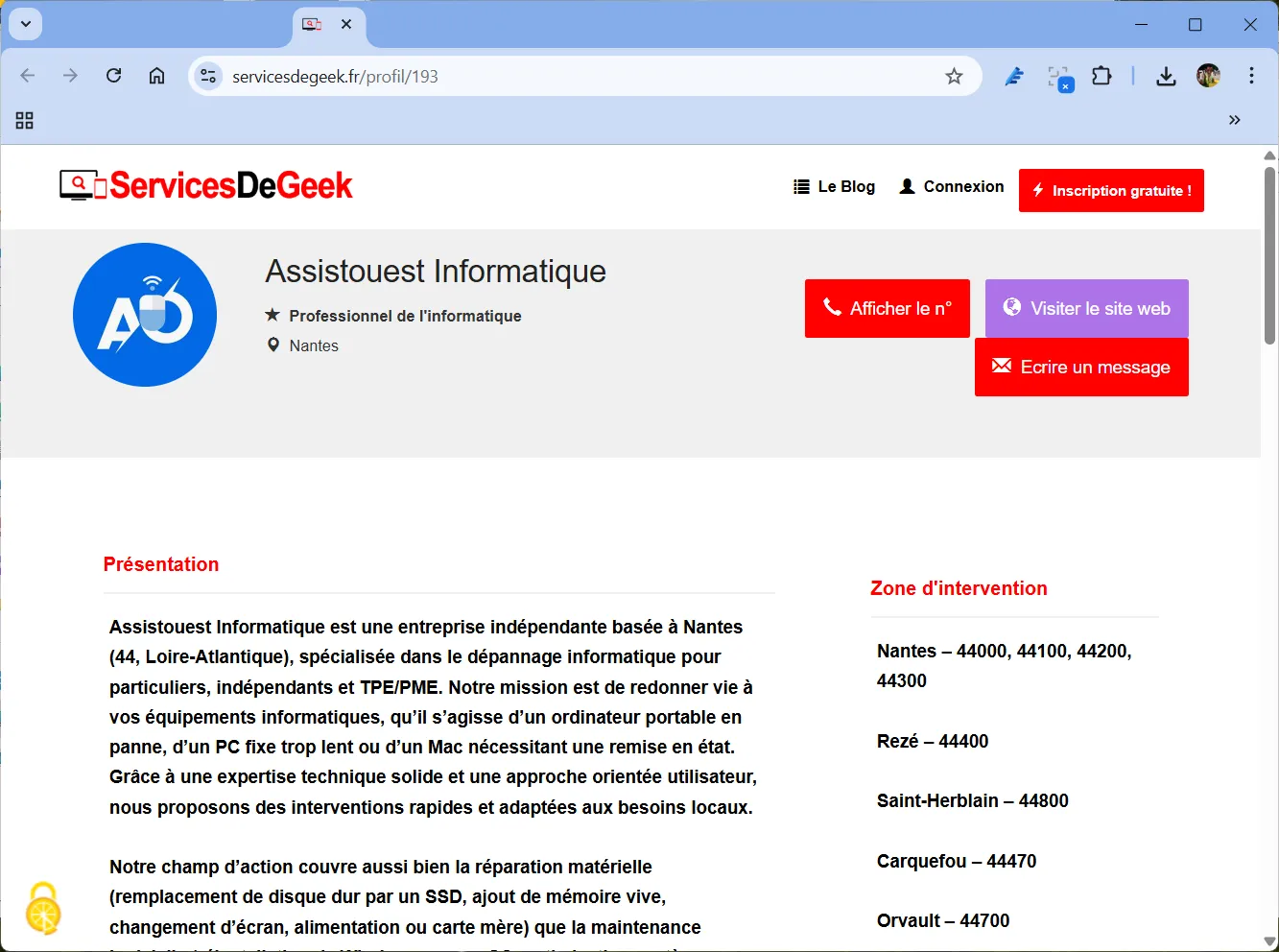 ServicesDeGeek l’annuaire gratuit des professionnels de l’informatique