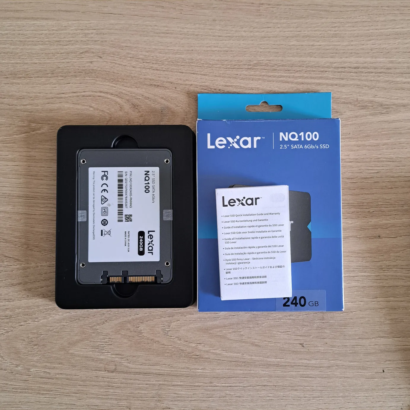déballage et présentation du SSD SATA Lexar NQ100