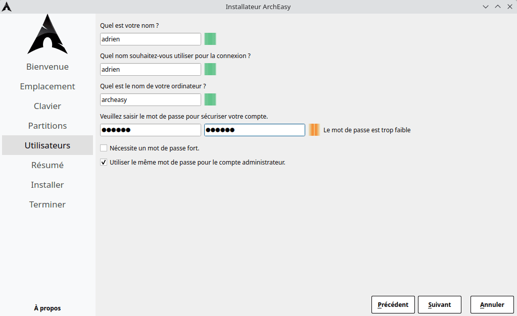 Créer votre compte utilisateur Archeasy