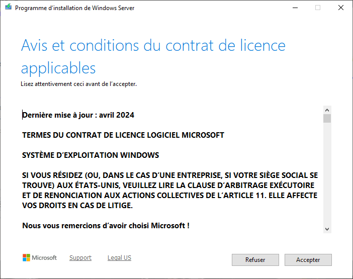 Contrat de licence Microsoft migration Windows 11 via Flyoobe