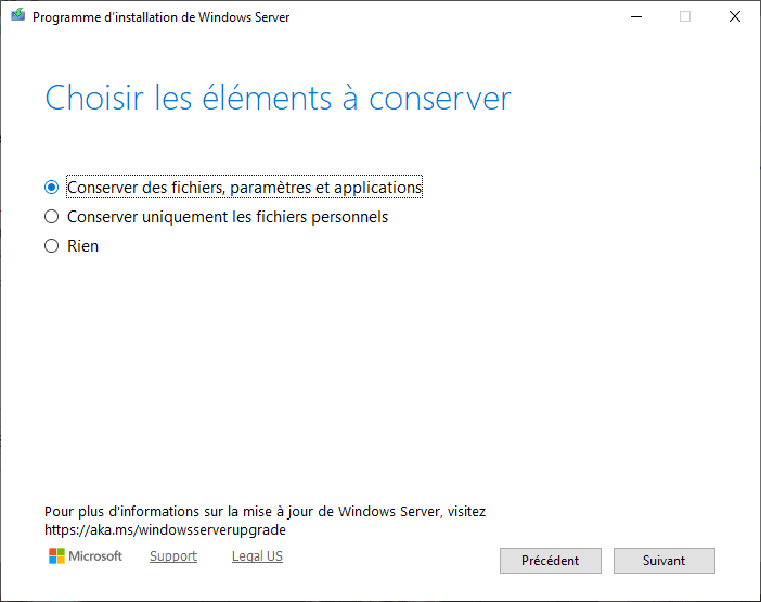Options conservation fichiers migration Windows 11 Flyoobe