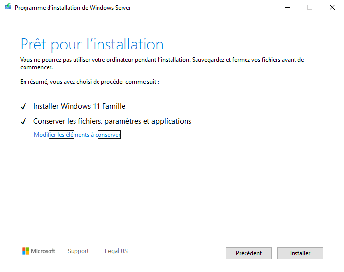 Récapitulatif migration Windows 11 via Flyoobe ISO local