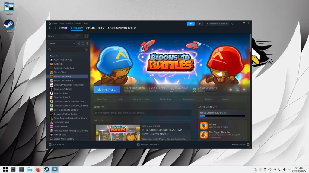jouer à vos jeux preferes sur steam