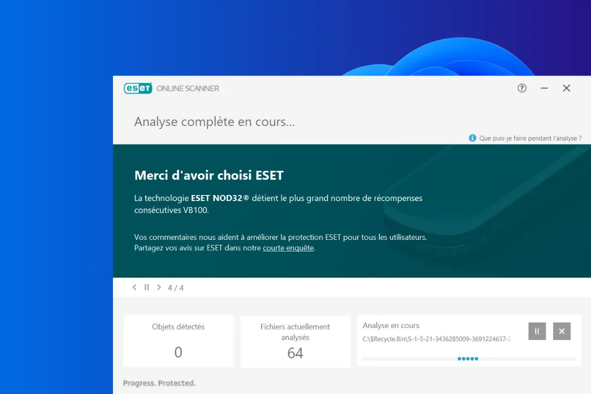 analyse antivirus ponctuelle pour désinfecter votre PC
