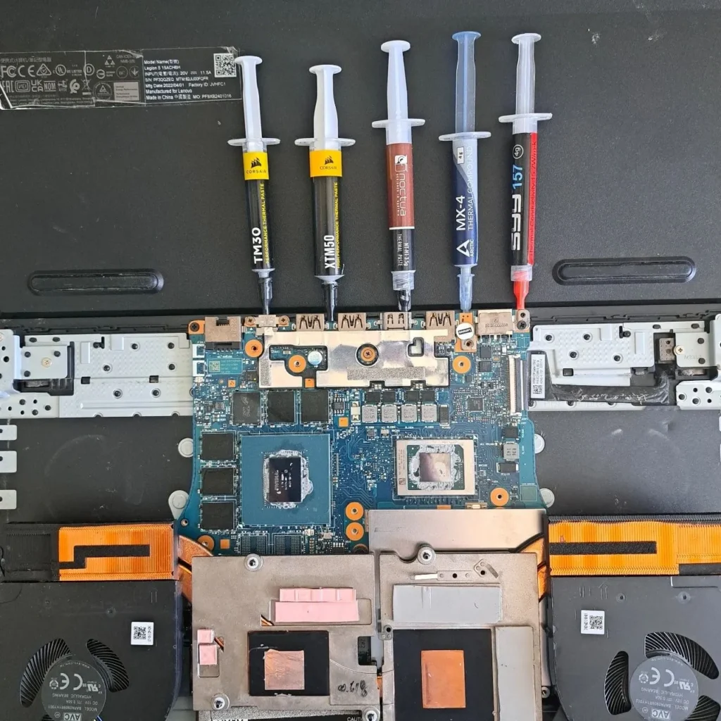 remplacement pate thermique PC Portable