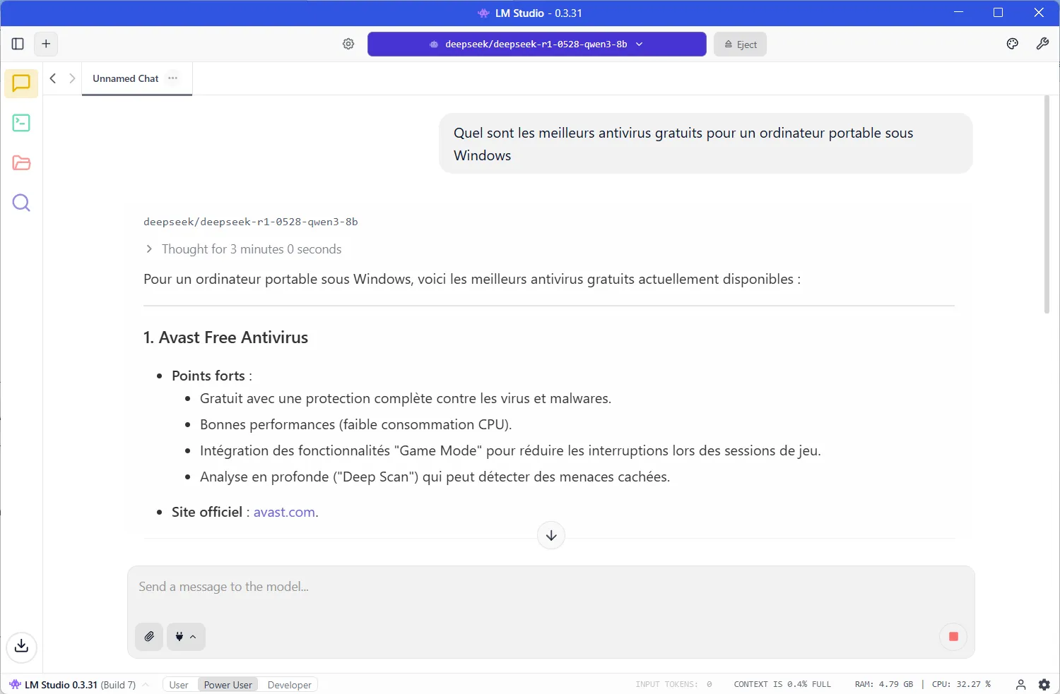 LM Studio  une alternative locale aux services d’IA en ligne