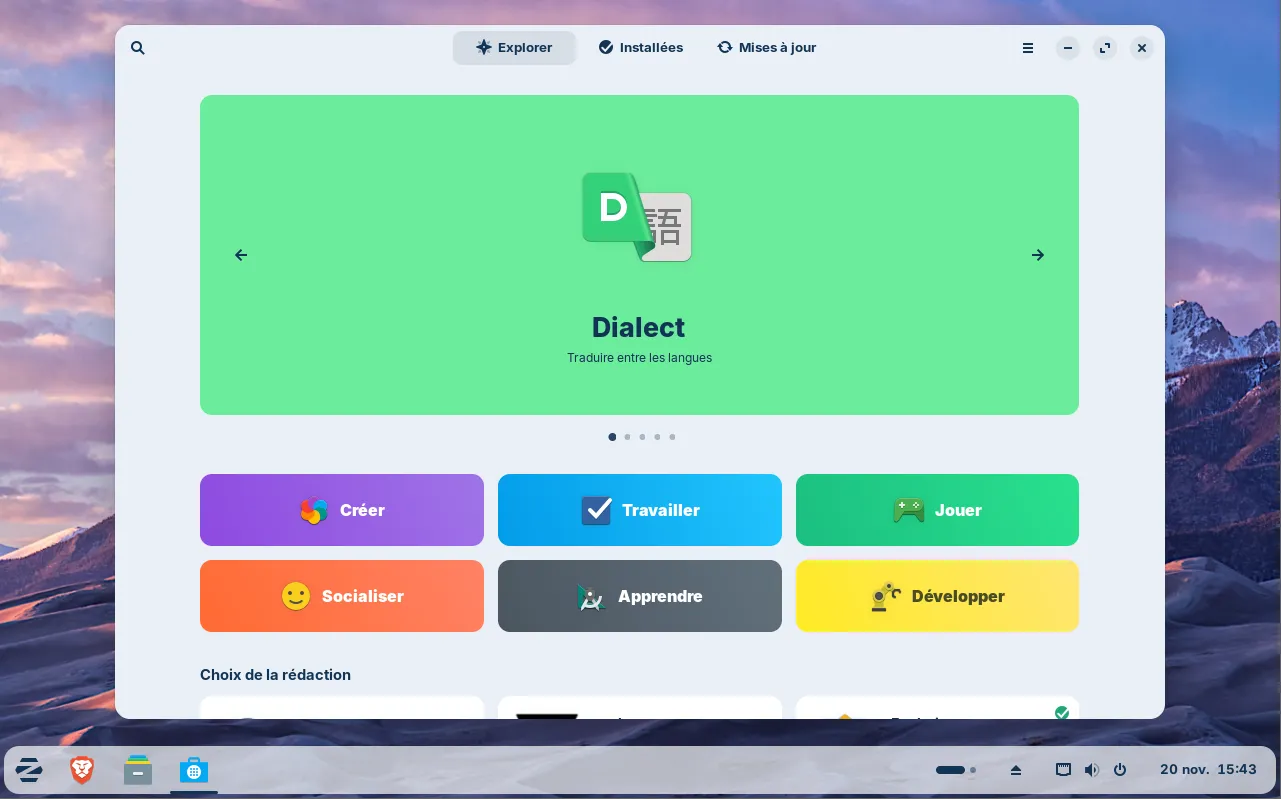 La boutique Zorin pour installer vos applications facilement