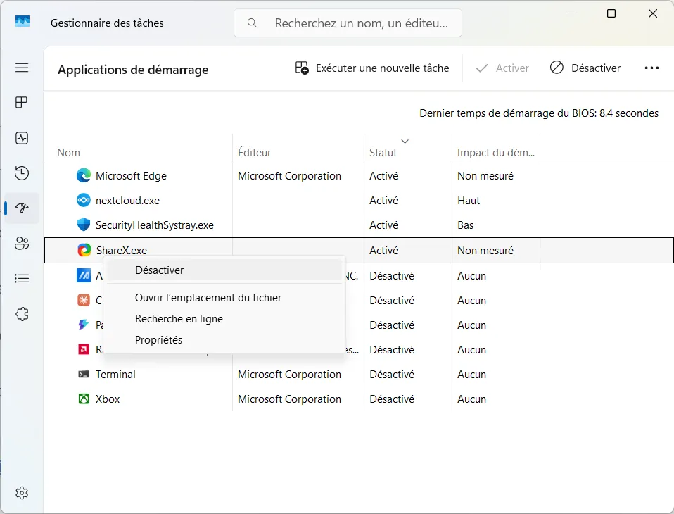 D&eacute;sactiver un programme qui utilise la RAM au d&eacute;marrage de Windows