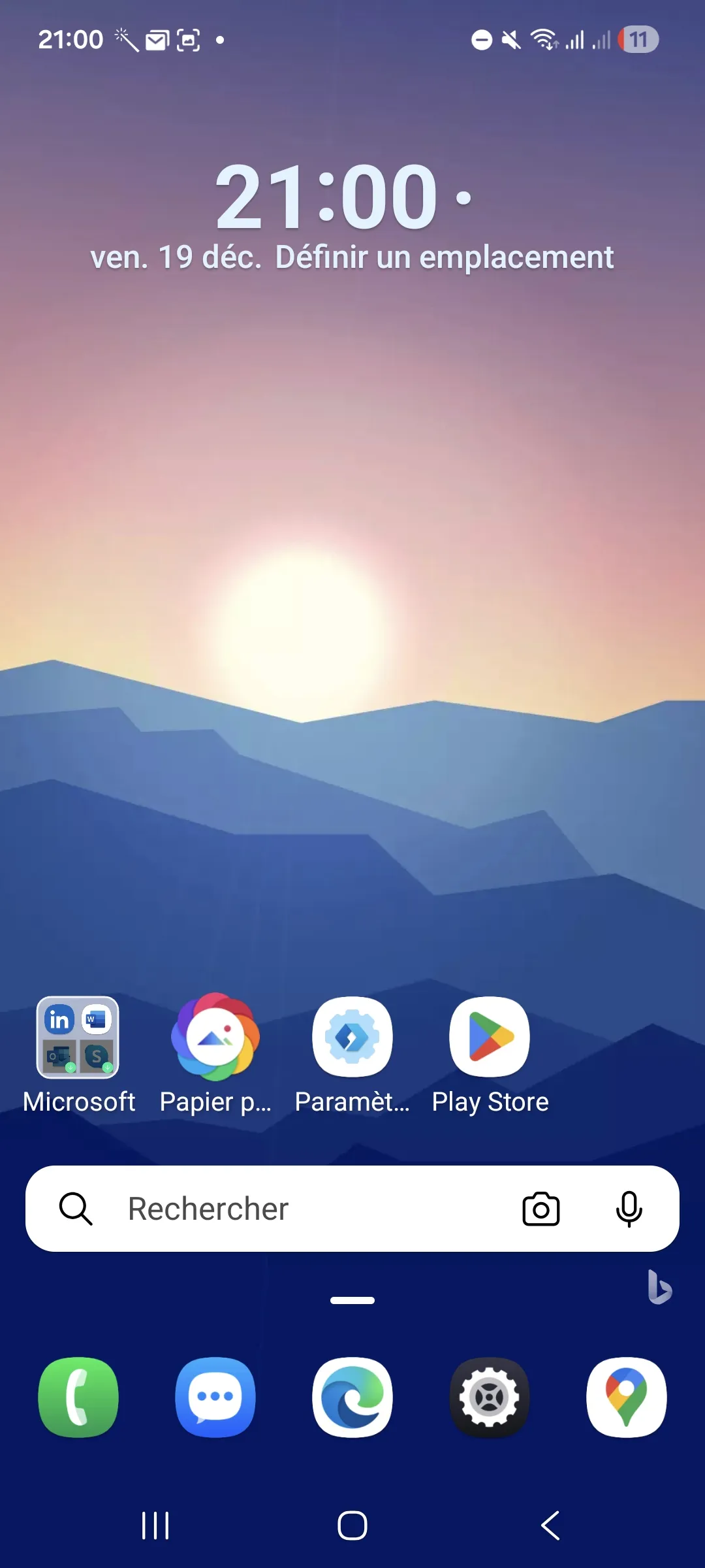 Écran d'accueil de Microsoft Launcher.jpg