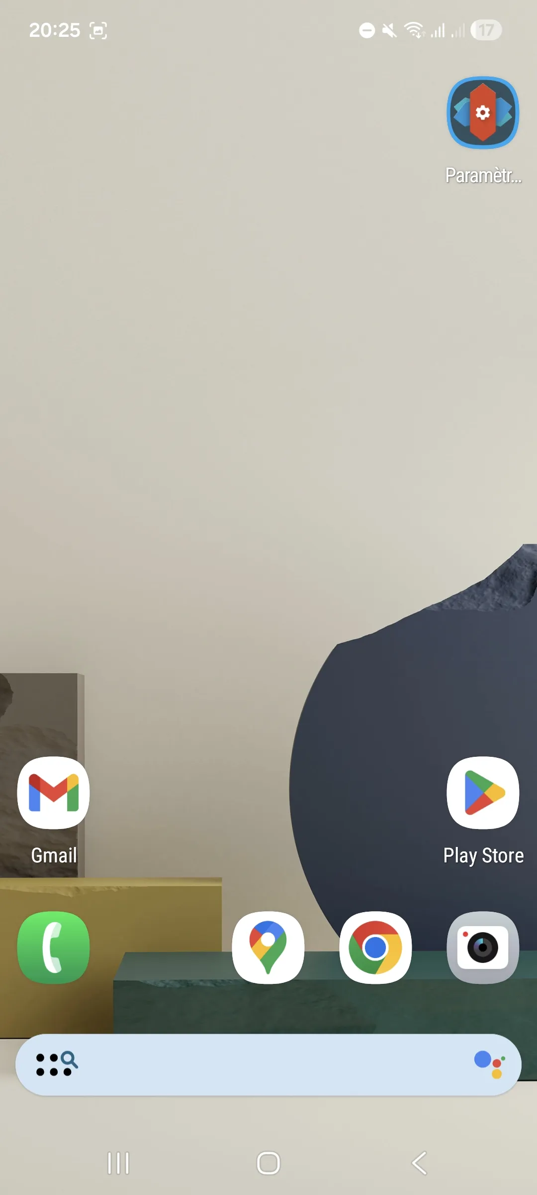 Écran d'accueil de Nova Launcher sur Android