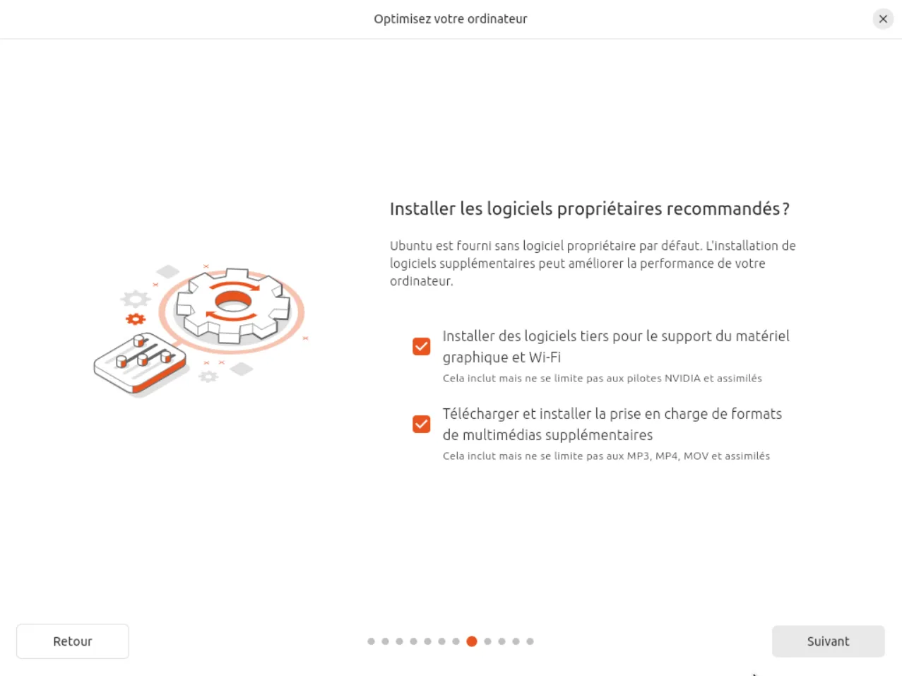 Installation des logiciels tiers pour le support matériel graphique et Wi-Fi