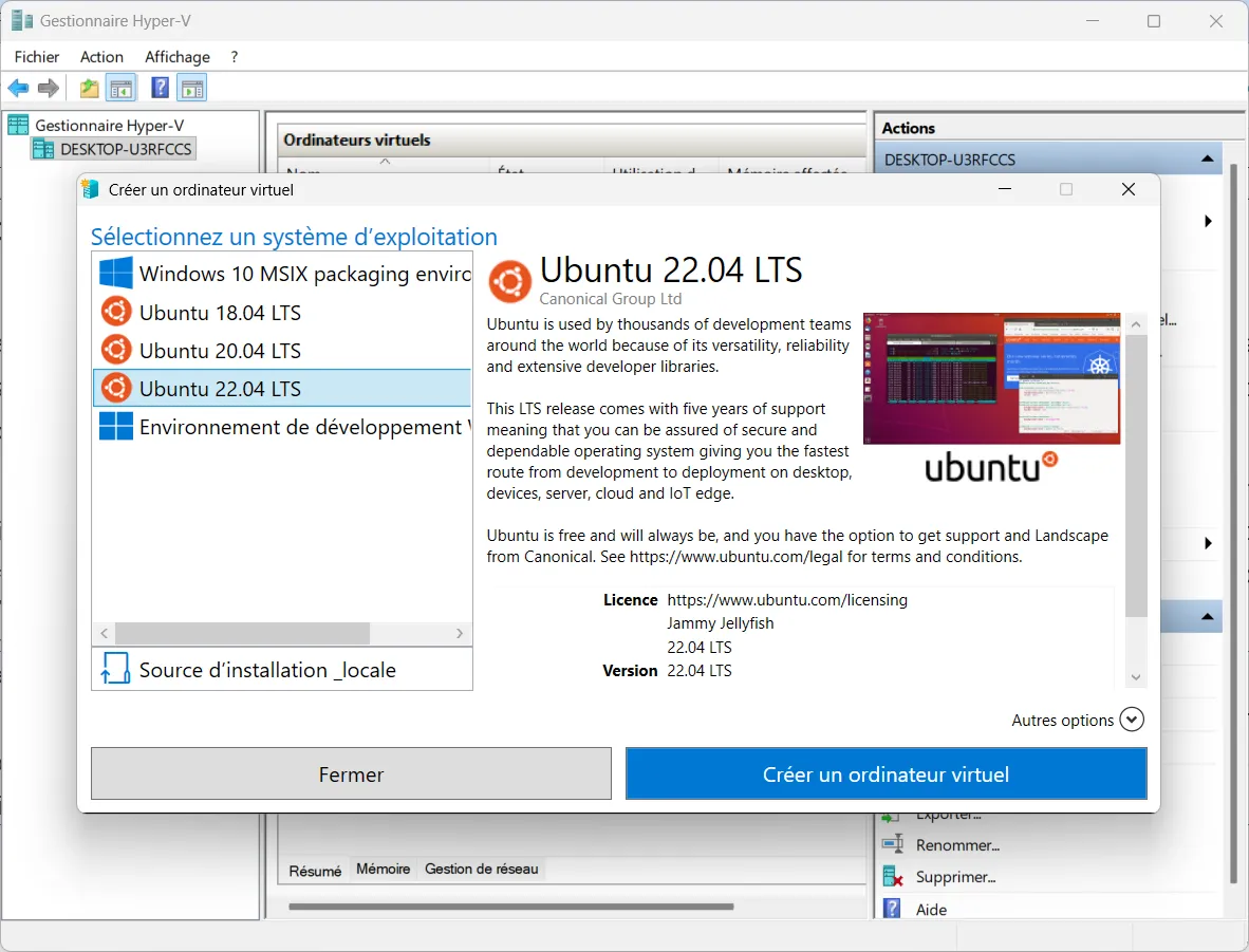 Microsoft Hyper-V le virtualiseur natif avec Windows professionnel