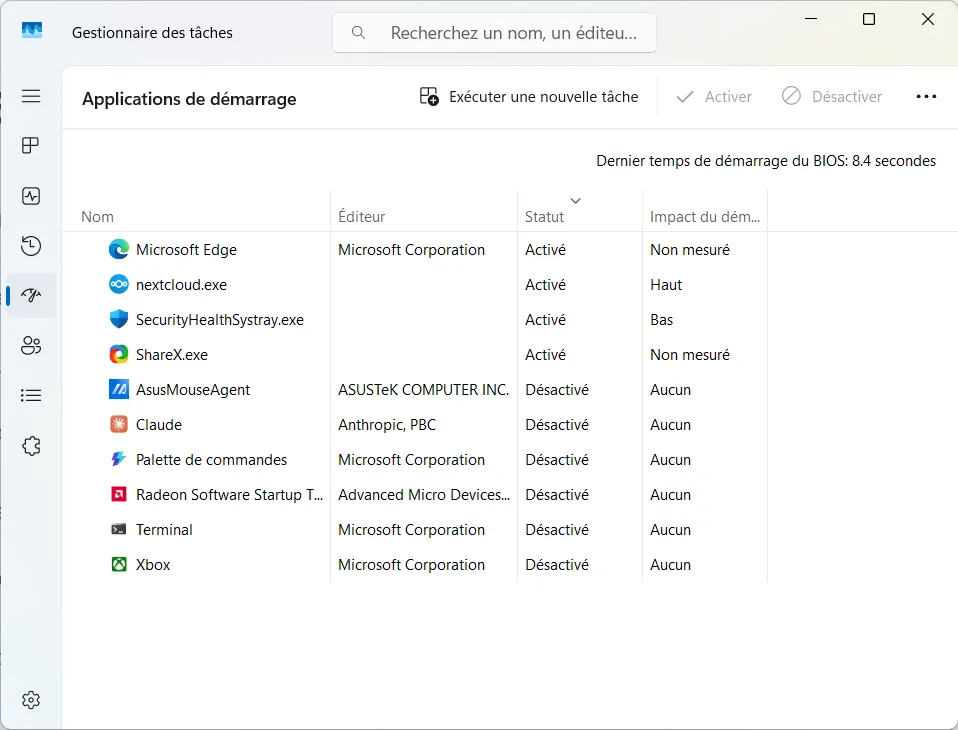 Liste des logiciels qui se lancent tout seul au d&eacute;marrage de Windows