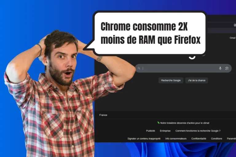 Firefox consomme jusqu’à 2 fois plus de RAM que Chrome sur Windows 11