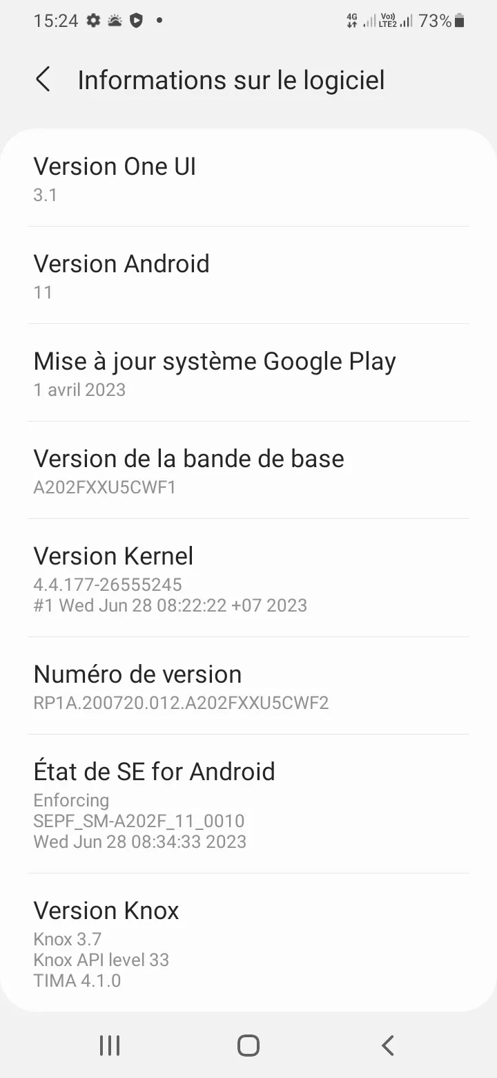 activer le mode développeurs sur Samsung Android