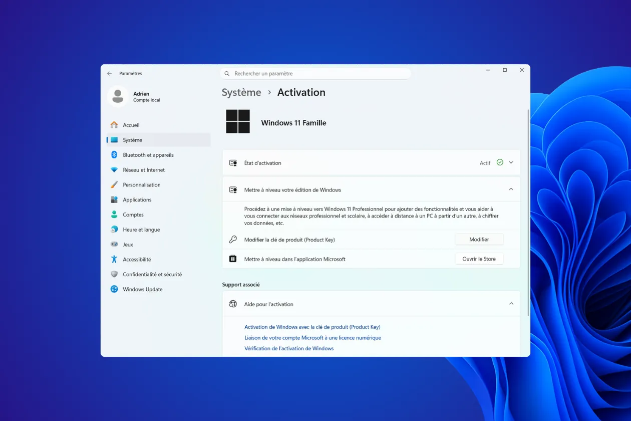 Clés de produit génériques pour mettre à niveau Windows 11, la liste complète