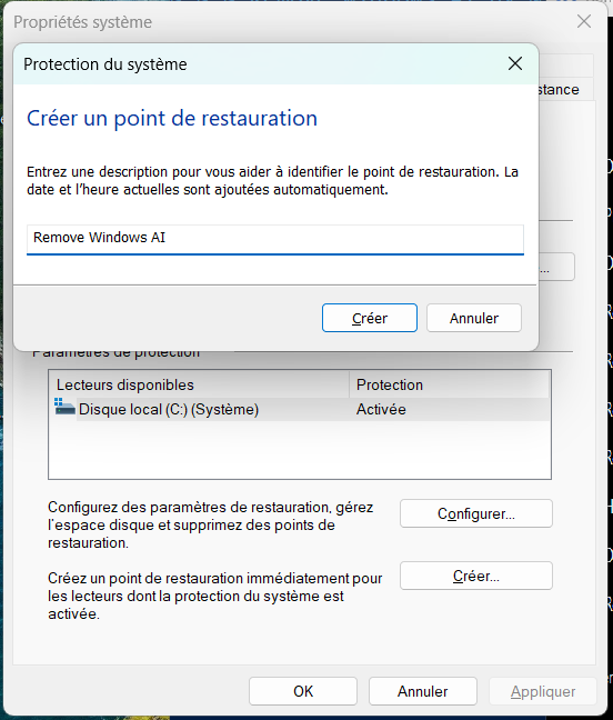 backup Remove Windows AI