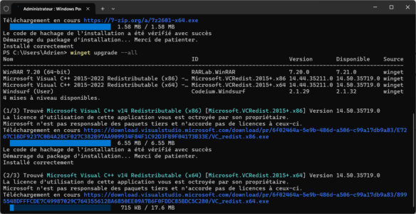 Installer WinGet pour gérer et mettre à jour vos logiciels sous Windows 11