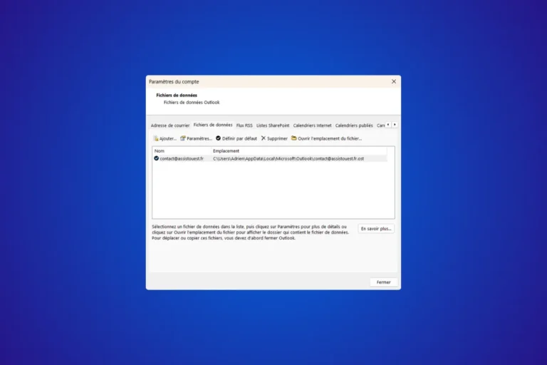 Comment trouver et exporter un fichier PST Outlook pour sauvegarder ses mails ?