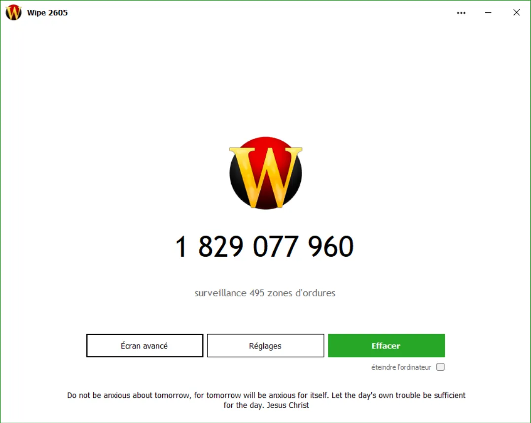Wipe 2605