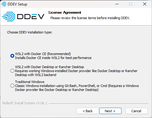 installer DDEV avec Docker CE dans WSL2
