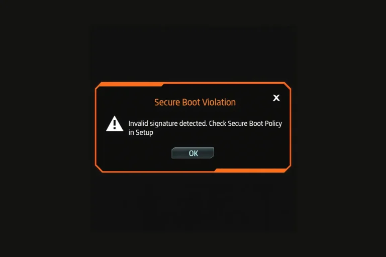 Violación de Secure Boot: qué hacer y cómo corregir el error UEFI